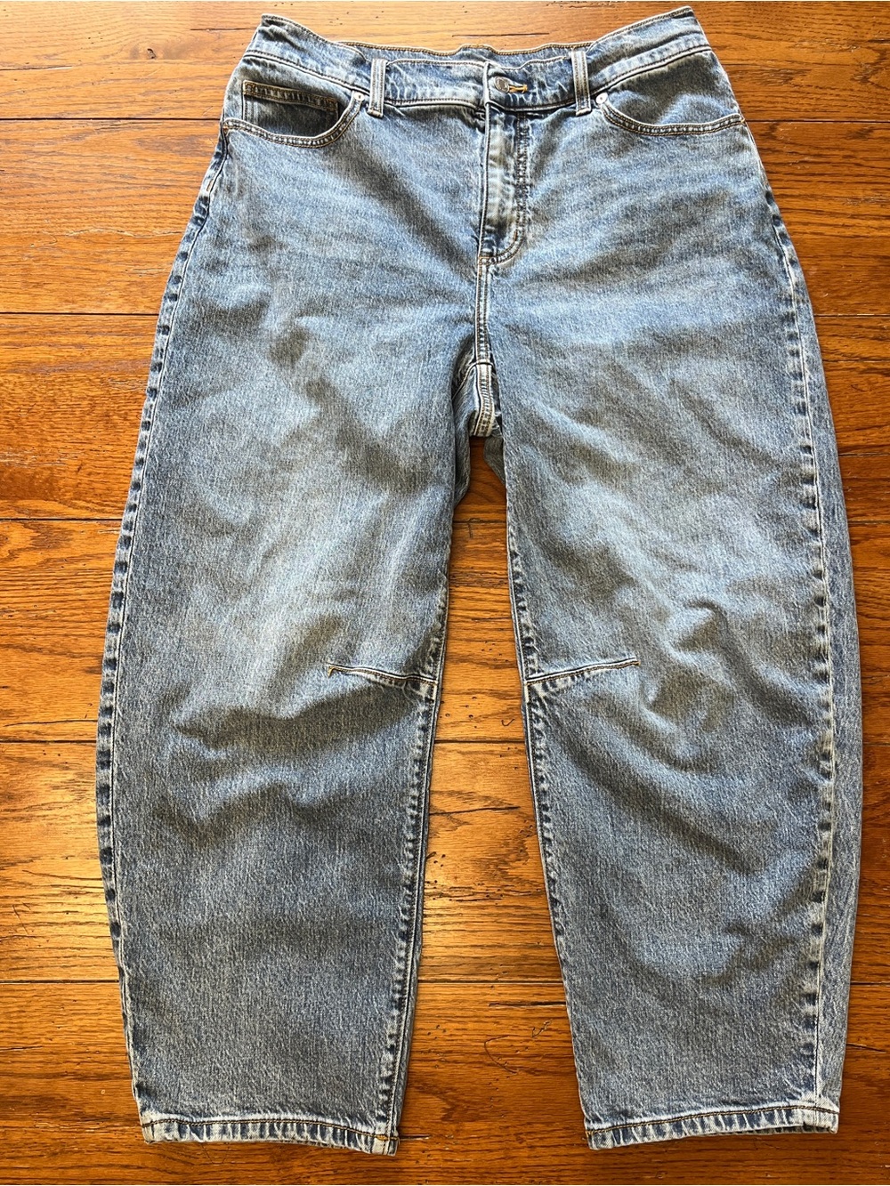Lands End Barrel Jeans 14 petite